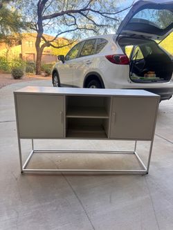 White Storage Console / TV Stand
