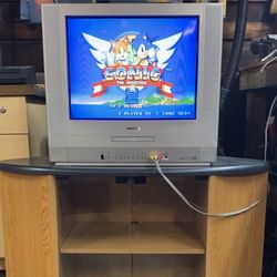 Toshiba md20f11 CRT Tv Y2K Entertainment Setup With CRT Tv Toshiba DVD Combo