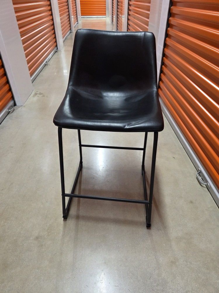 2 Black Bar Stools