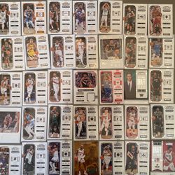 Lot Of 40 Panini Contenders NBA Trading cards perfect condition all in sleeves