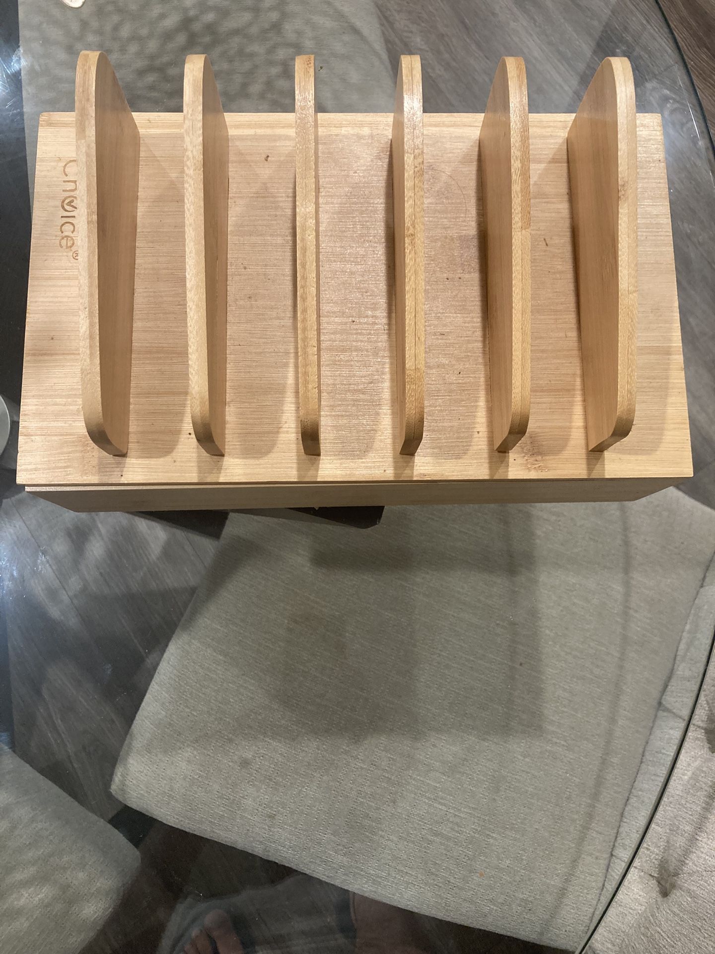 Bamboo Cord Hiding Device holder 