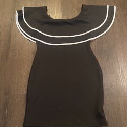 Womans Black And White Dress Size Medium By Mine #5