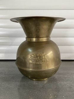 BRASS SPITTOON UNION PACIFIC RAILROAD