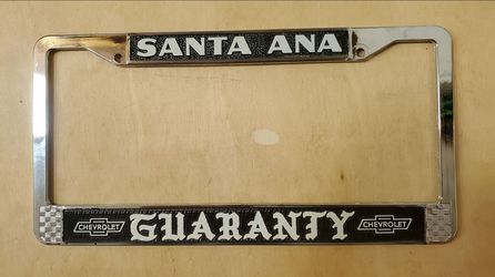 Guaranty Chevrolet license plate frame