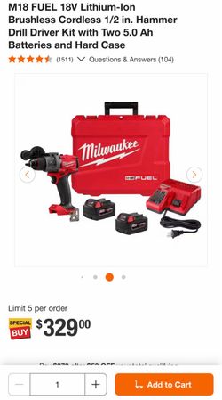 Milwaukee hammer fuel M18