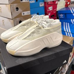 Adidas Crazy IIInfinity Cream White Men Size 11 Basketball Shoes 
