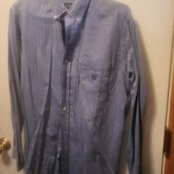Chaps Men's Casual Button Down Shirt Size L