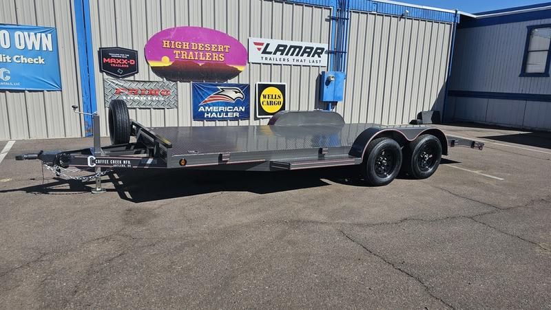 2024 Coffee Creek Car Hauler Trailer 18’ Steel Deck 7k GVWR 