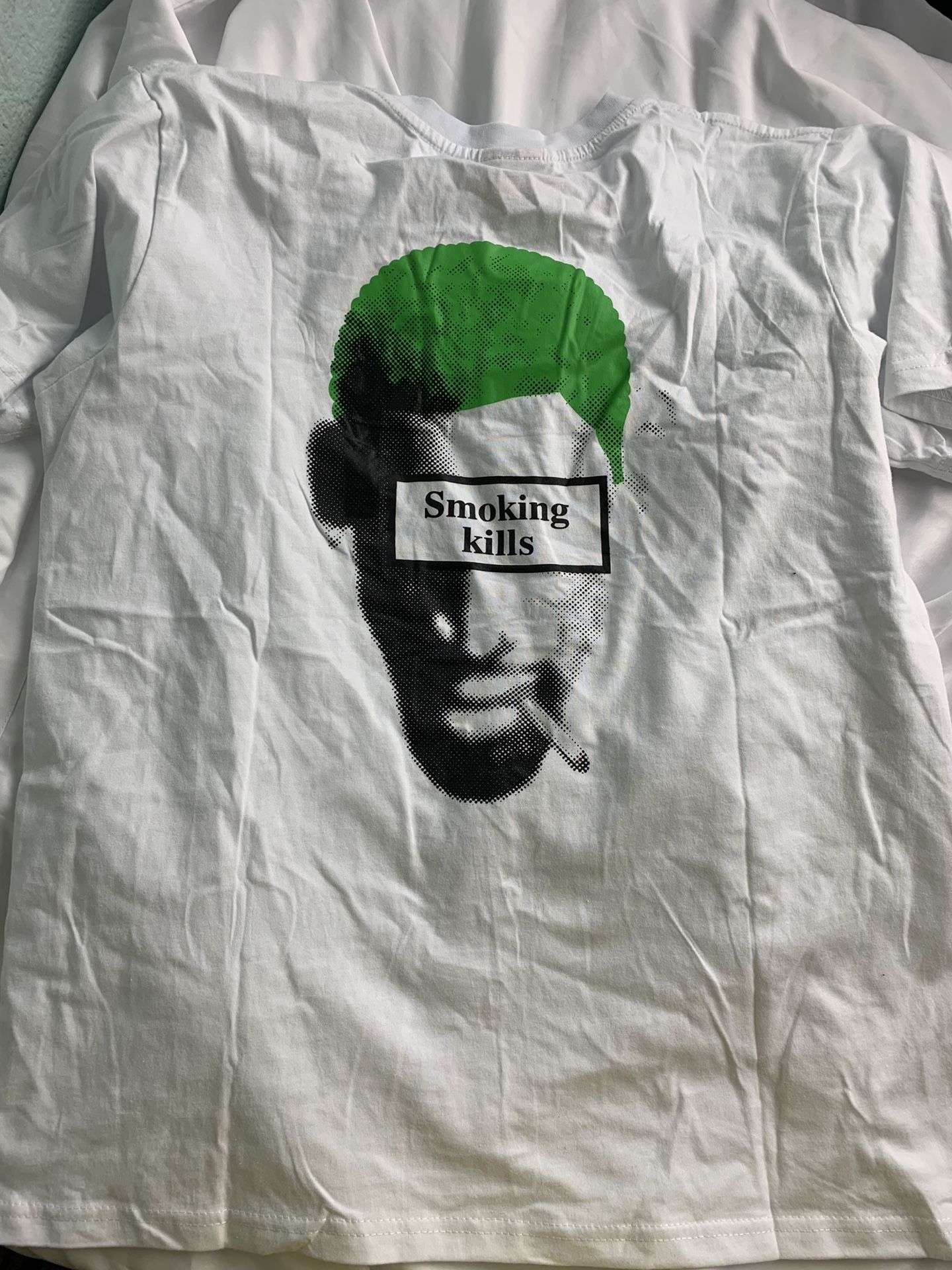 SMOKING KILLS TEE FITS SMALL WITH DENNIS RODMAN