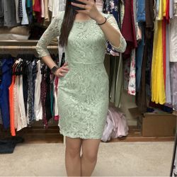 Mint Green Lace Bodycon Dress