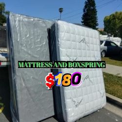New Full Size Mattress And Boxspring 