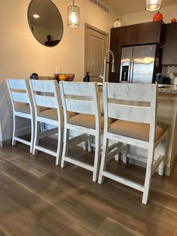 Four Matching Counter Height Barstools
