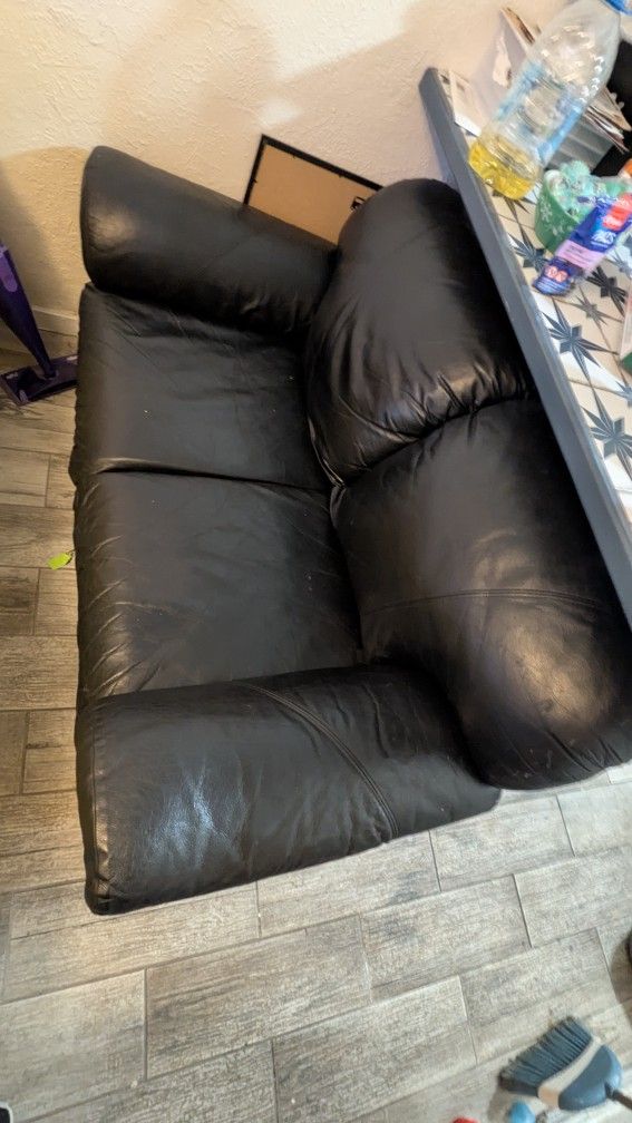 2 Seater Leather Couch