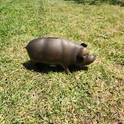 Vintage Piggy Bank Solid Brass