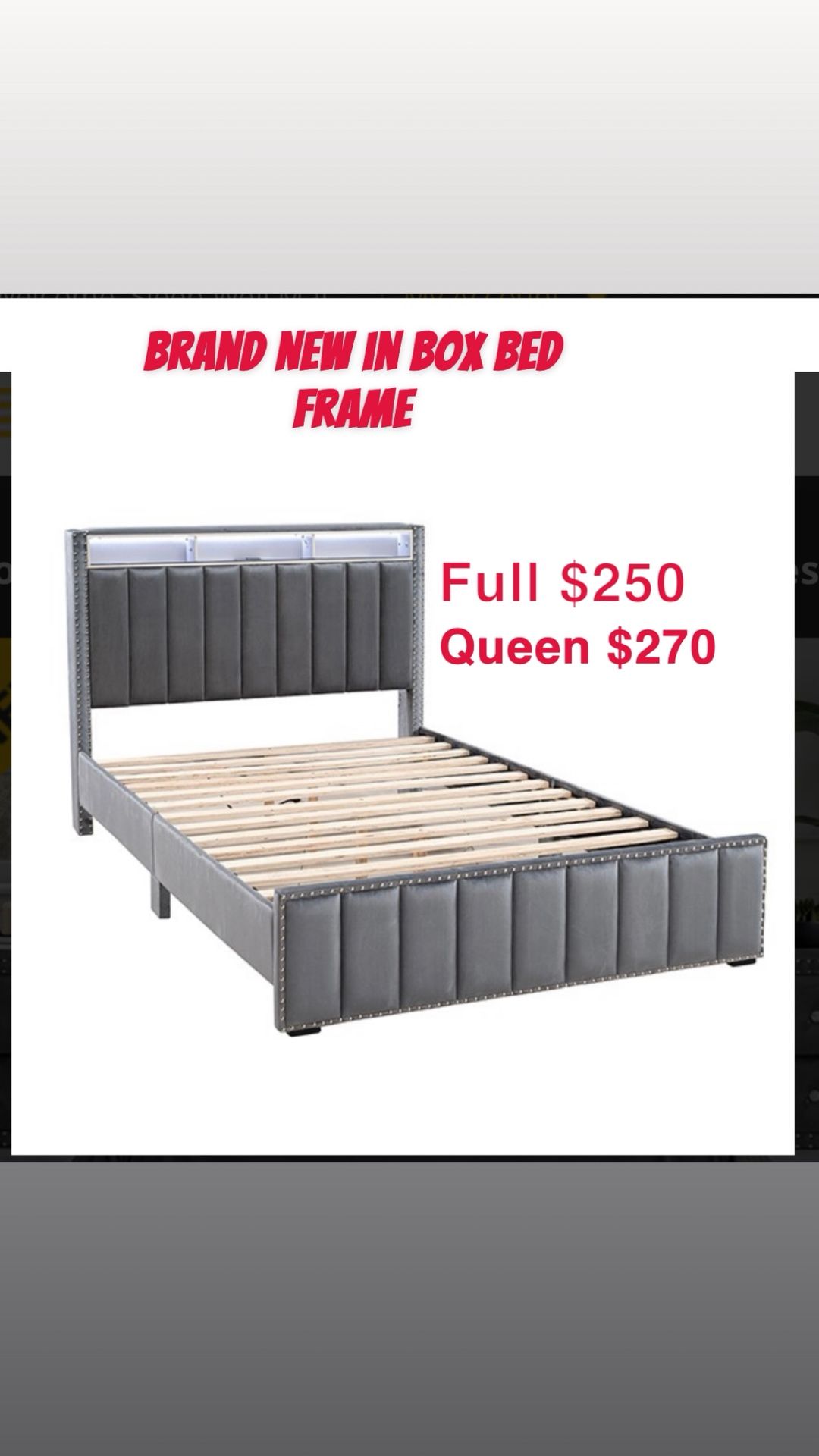 Brand New Bed Frame In Box