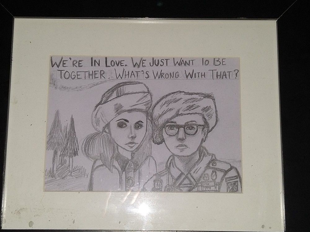 Moonrise Kingdom Wes Anderson  Original Artwork Framed