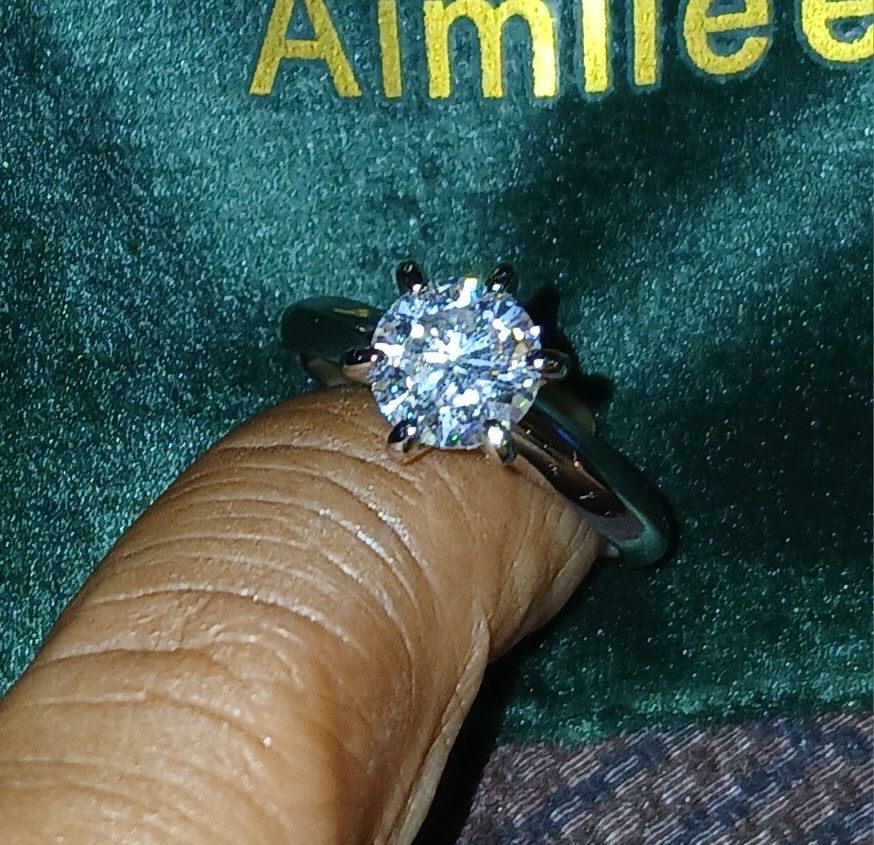 Moissanite Solitaire Ring