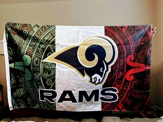 Rams Aztec circle flag