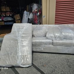 Bonterra Sand Sofa and Chaise Cushion