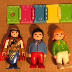 (3) PLAYMOBIL Doll/Figures--Merman Prince, Girl, & Boy 