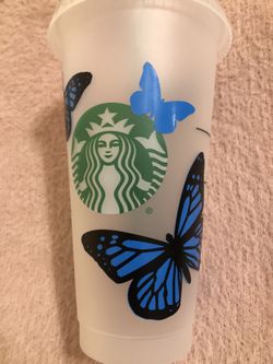 Butterfly Starbucks custom cup