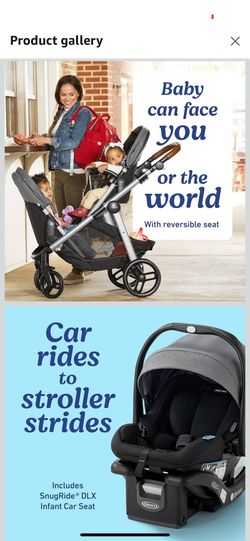 Graco Modes Nest2Grow Travel System Option Of Double Stroller New In Box