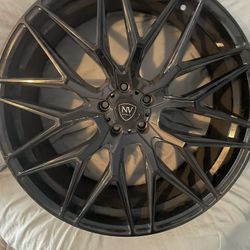 All 4 NV Wheels  Black Gloss Rims  23.5 X 10 