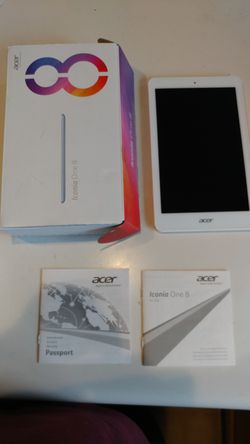 New Acer Iconia 8 tablet. Android.
