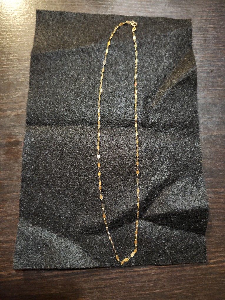 14k Gold Mirror Chain
