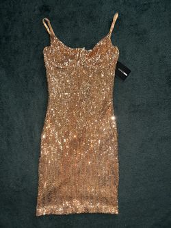 Gold Sequin Dress