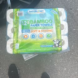 Bamboo Paper Towels 12 Mega Rolls