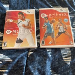Active 1 & 2 Personal Trainer Nintendo Wii 