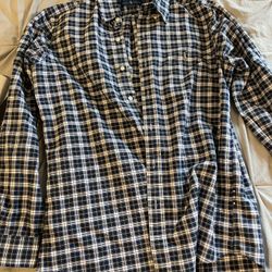 Ralph Lauren Polo Button Up Flannel Shirt Brand New