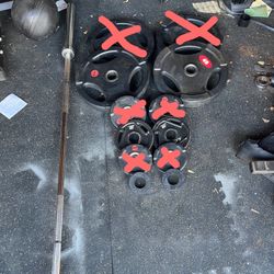 Olympic Weights And Barbell 