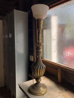 Antique brass lamp