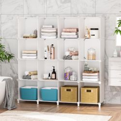 16 Cubby Storage Organizer, Shelf  Closet Clothes