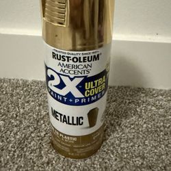 Metallic Gold Spray Paint And Anti-Rust Coat (2 Cans) 