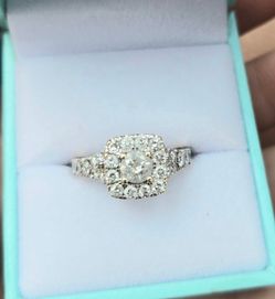 14k gold engagement diamond ring