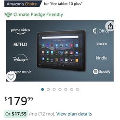 Amazon Fire HD 10” Tablet