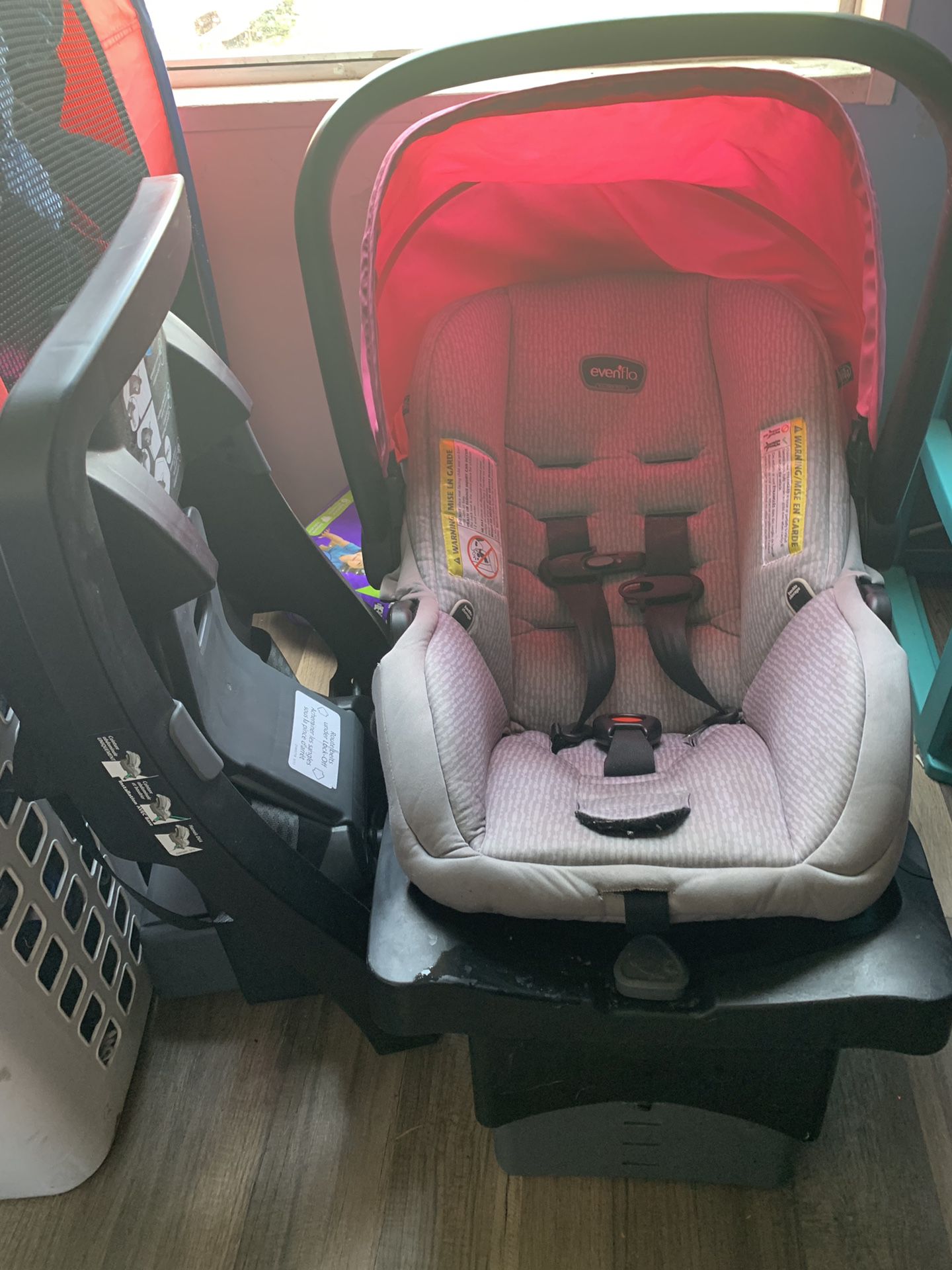 Even flo car seat with 2 bases