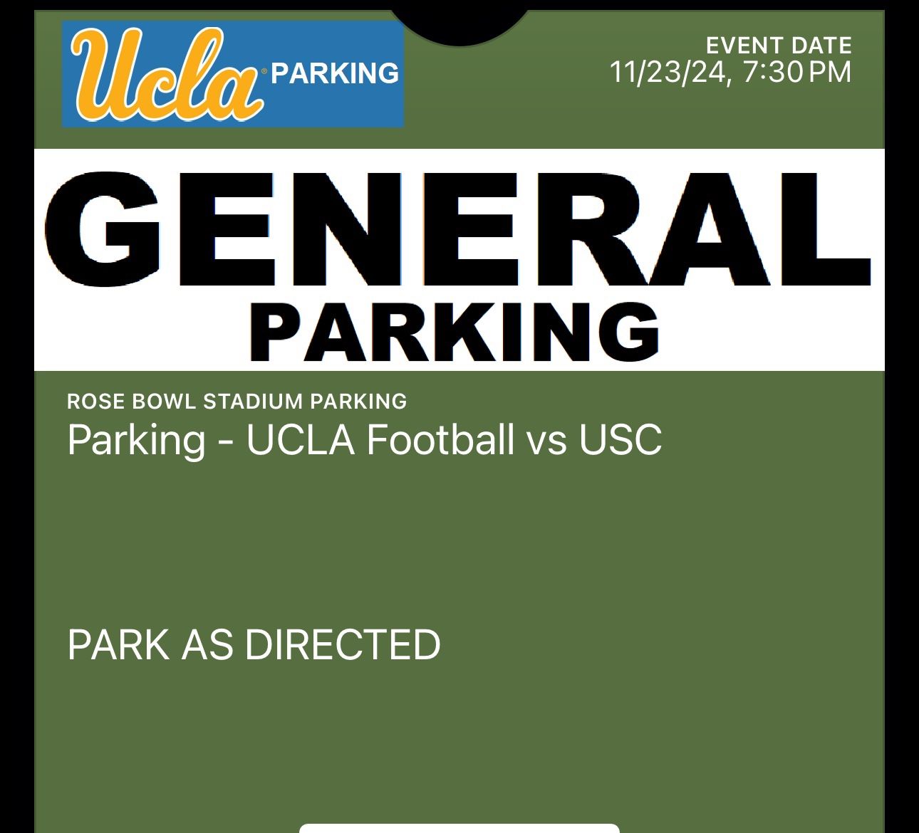 UCLA Parking For Sale