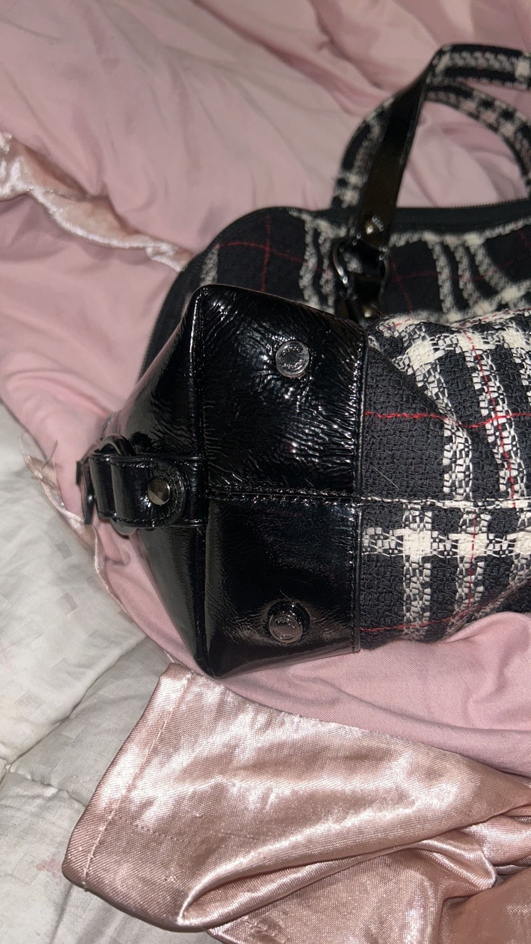 Talbots Vintage Y2K Plaid Wool Large Satchel/Handbag (Like New)