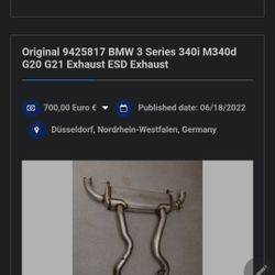 BMW Exhaust 