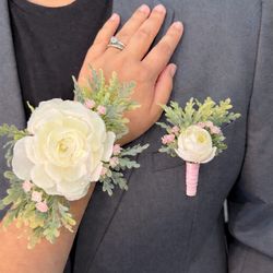 Corsage and boutonnière