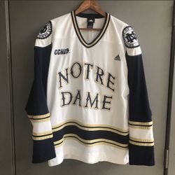 Notre Dame Fighting Irish Adidas Hockey Jersey (Medium)