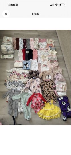 Baby Girl Newborn-3m Lot 50+ Pieces (clothes/diapers And More)