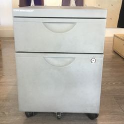 Two Drawer File Cabinet W/wheels