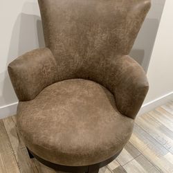 BLOWOUT SALE! -  Contemporary Brown Swivel Chair