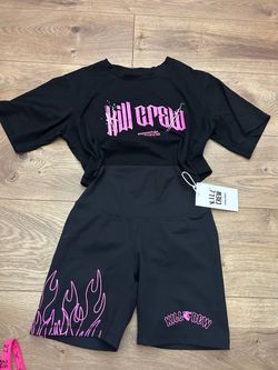 Kill Crew Black & Pink Two-Piece Set XS&S