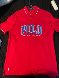 red polo shirt